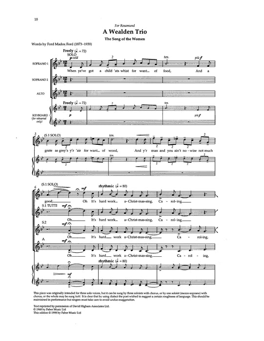 Three Carols 布瑞頓 耶誕頌歌 | 小雅音樂 Hsiaoya Music