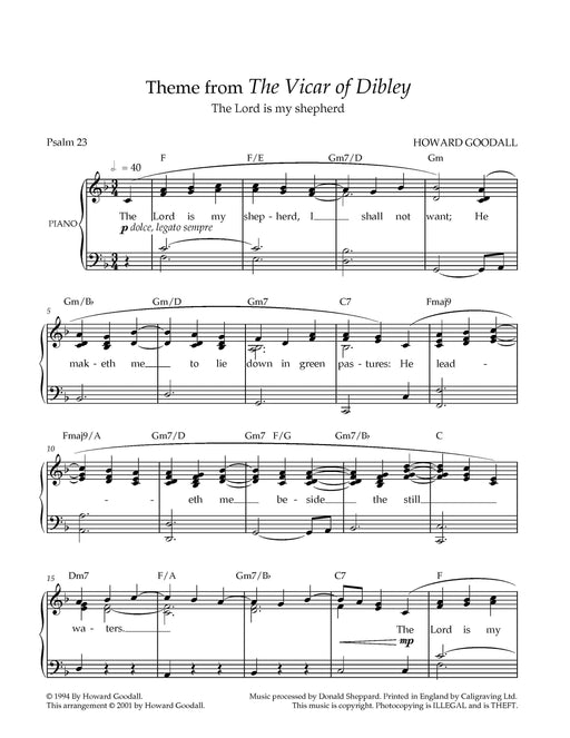 Theme from The Vicar Of Dibley 主題 | 小雅音樂 Hsiaoya Music