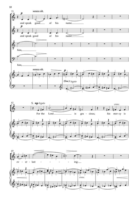 Jubilate Deo: O be joyful in the Lord, all ye lands | 小雅音樂 Hsiaoya Music