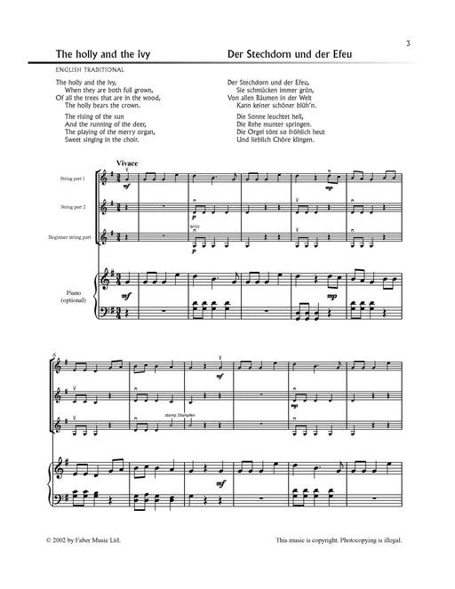 Carol Stringfest (Piano Score/Parts) 耶誕頌歌 弦樂 鋼琴總譜 | 小雅音樂 Hsiaoya Music