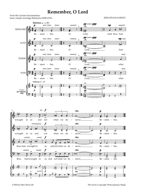 Remember, O Lord | 小雅音樂 Hsiaoya Music