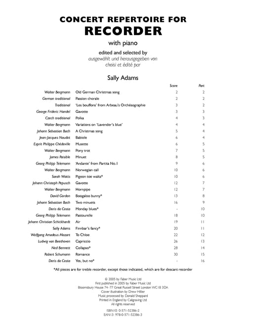 Concert Repertoire For Recorder 音樂會 | 小雅音樂 Hsiaoya Music