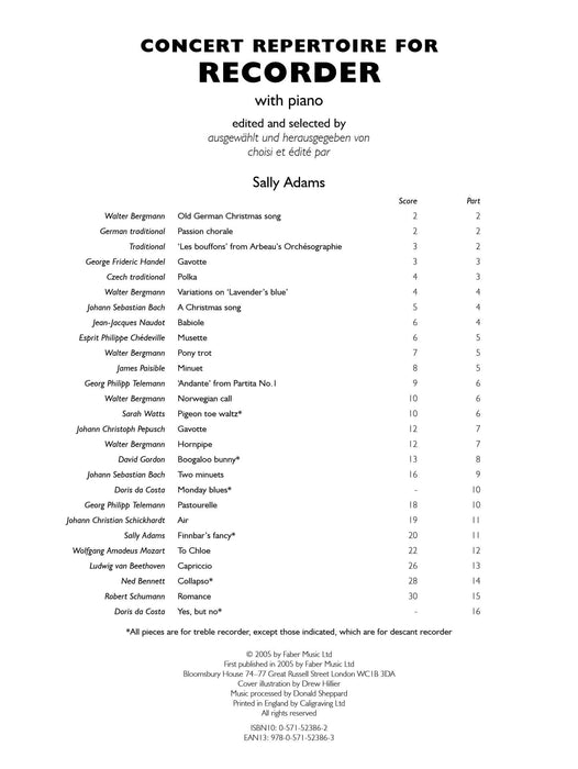 Concert Repertoire For Recorder 音樂會 | 小雅音樂 Hsiaoya Music
