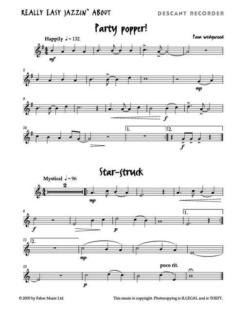 Really Easy Jazzin' About (Recorder) Fun Pieces for Recorder 小品 | 小雅音樂 Hsiaoya Music