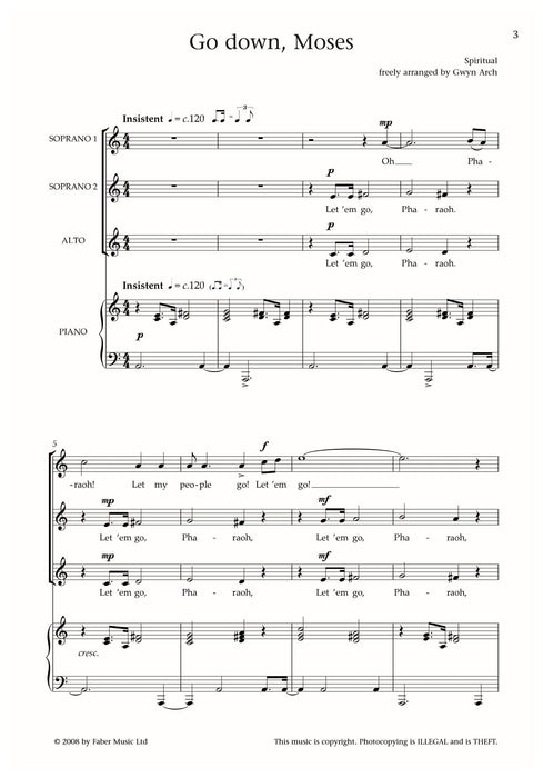 Go Down, Moses Three Spirituals | 小雅音樂 Hsiaoya Music