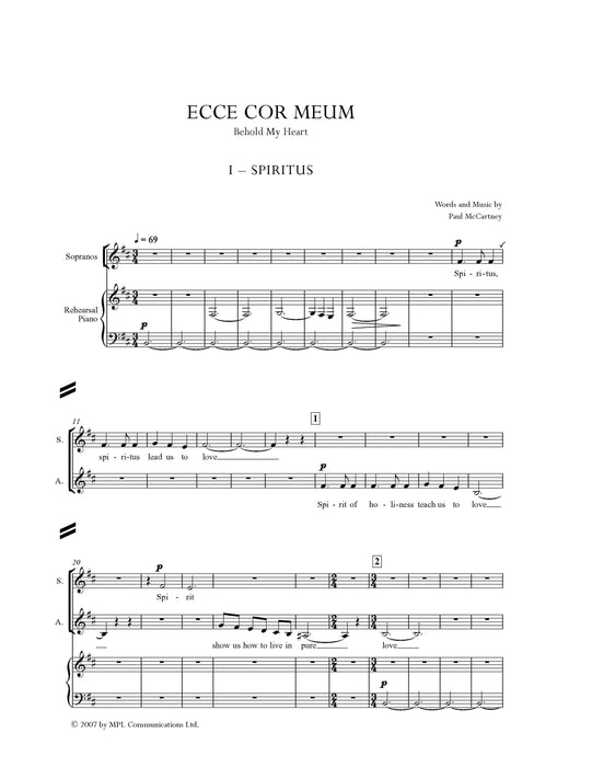 Ecce Cor Meum | 小雅音樂 Hsiaoya Music