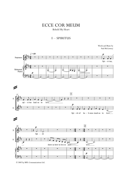 Ecce Cor Meum | 小雅音樂 Hsiaoya Music