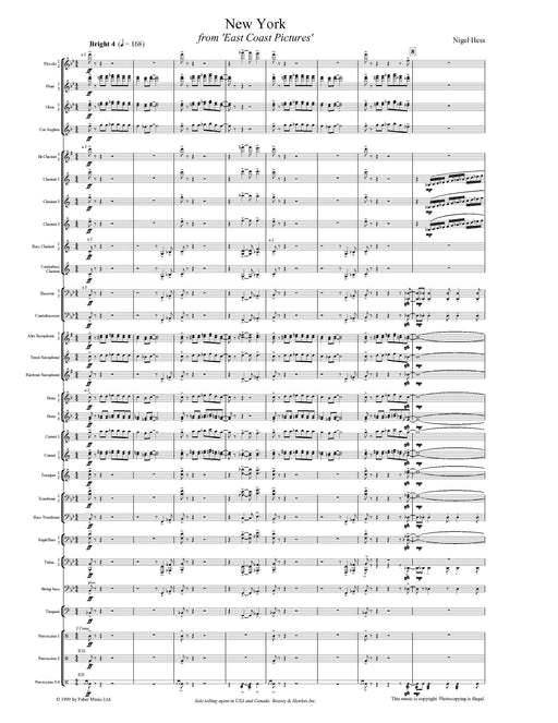 New York Wind Band Transposed Score 管樂隊總譜 | 小雅音樂 Hsiaoya Music