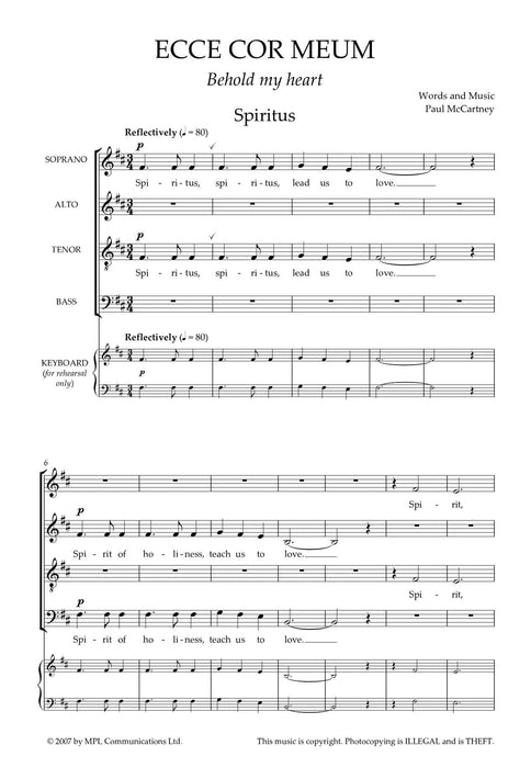 Ecce Cor Meum Choral Suite 合唱 組曲 | 小雅音樂 Hsiaoya Music