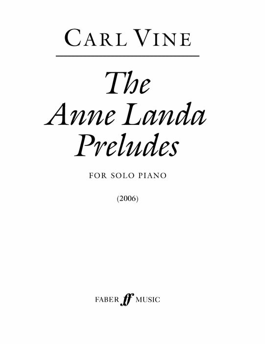 The Anne Landa Preludes 前奏曲 | 小雅音樂 Hsiaoya Music