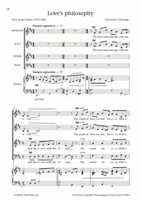 Three Songs Of Love: Love's Philosophy | 小雅音樂 Hsiaoya Music