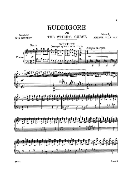 Ruddigore (Vocal Score) 聲樂總譜 | 小雅音樂 Hsiaoya Music