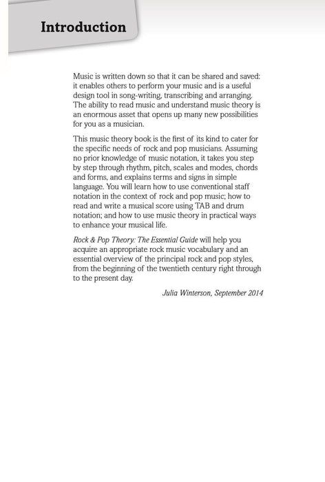 Rock & Pop Theory: the Essential Guide | 小雅音樂 Hsiaoya Music