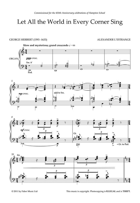 Let All The World In Every Corner Sing | 小雅音樂 Hsiaoya Music