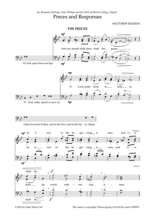 Preces and Responses | 小雅音樂 Hsiaoya Music