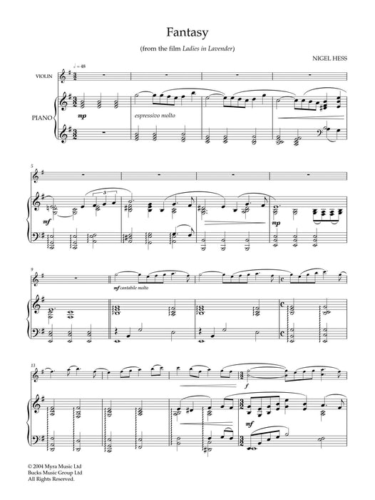 Fantasy from Ladies in Lavender 幻想曲 | 小雅音樂 Hsiaoya Music