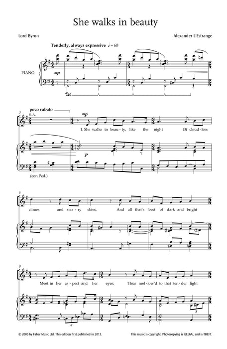 She Walks in Beauty | 小雅音樂 Hsiaoya Music