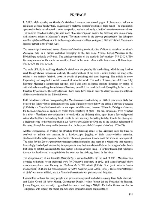 La Fauvette Passerinette 梅湘 | 小雅音樂 Hsiaoya Music