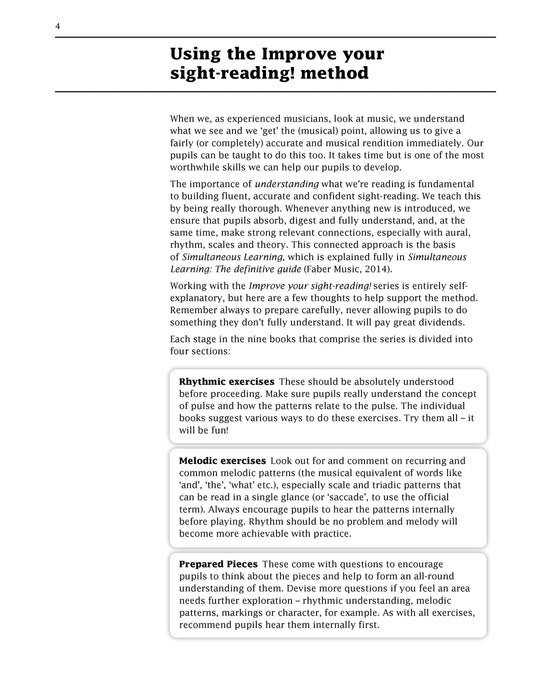 Improve your sight-reading! Teacher's book Piano Grades 1-5 鋼琴 | 小雅音樂 Hsiaoya Music