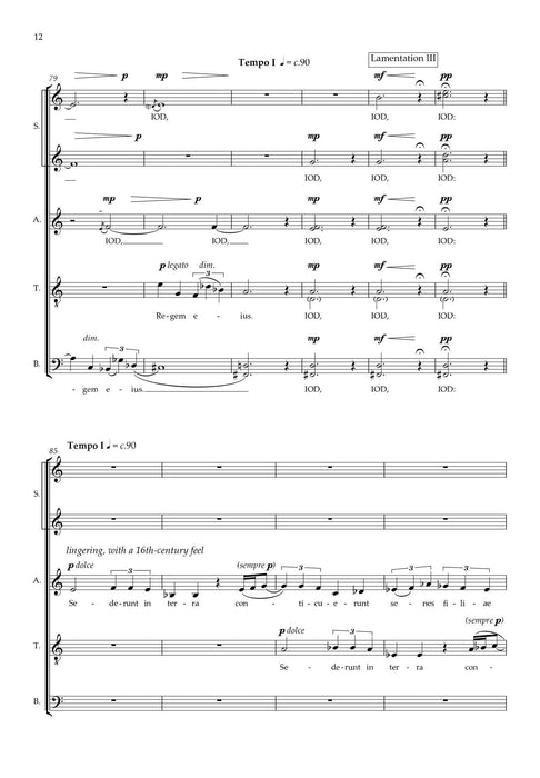 The Lamentations of Jeremiah 耶利米哀歌 傑瑞麥亞 | 小雅音樂 Hsiaoya Music