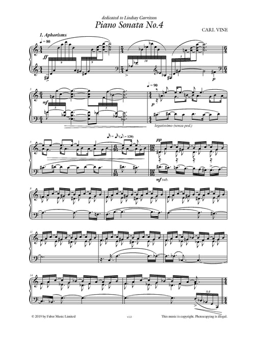 Piano Sonata No.4 鋼琴 奏鳴曲 | 小雅音樂 Hsiaoya Music