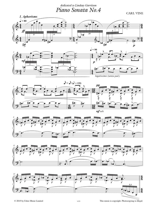 Piano Sonata No.4 鋼琴 奏鳴曲 | 小雅音樂 Hsiaoya Music