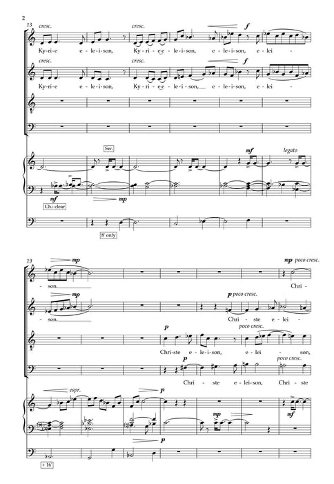 Chester Missa Brevis | 小雅音樂 Hsiaoya Music