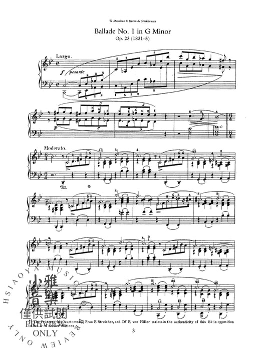 Ballades, Impromptus and Sonatas (Complete) 蕭邦 敘事曲 即興曲 奏鳴曲 | 小雅音樂 Hsiaoya Music