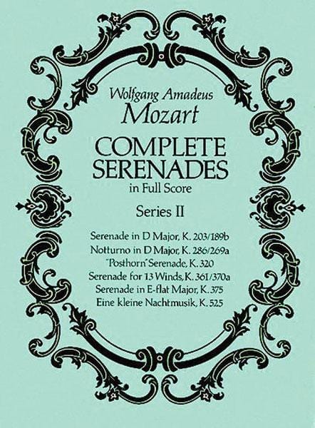 Complete Serenades, Series II 莫札特 小夜曲 總譜 | 小雅音樂 Hsiaoya Music