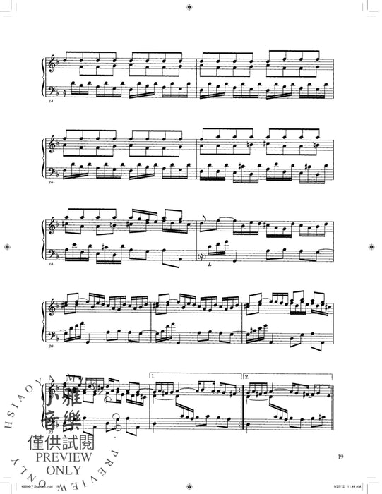 Domenico Scarlatti: Ninety Sonatas in Three Volumes, Volume I 奏鳴曲 | 小雅音樂 Hsiaoya Music