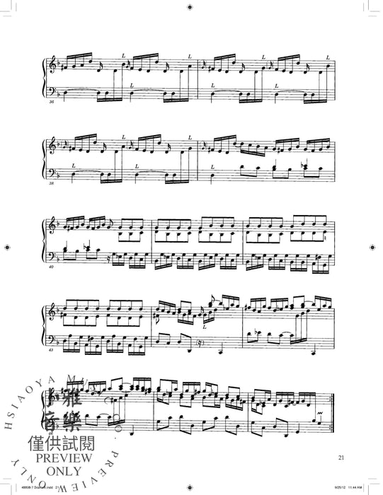 Domenico Scarlatti: Ninety Sonatas in Three Volumes, Volume I 奏鳴曲 | 小雅音樂 Hsiaoya Music