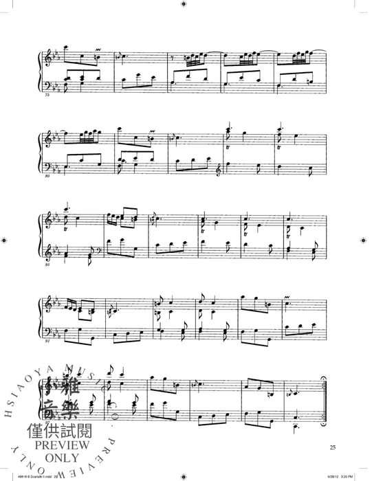 Domenico Scarlatti: Ninety Sonatas in Three Volumes, Volume II 奏鳴曲 | 小雅音樂 Hsiaoya Music