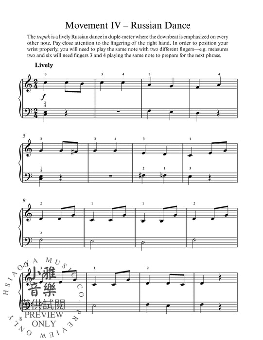 Tchaikovsky's The Nutcracker Suite Music for the Beginning Pianist with Downloadable MP3s 胡桃鉗組曲 | 小雅音樂 Hsiaoya Music