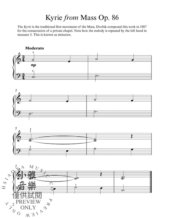 A First Book of Dvorák For the Beginning Pianist with Downloadable MP3s | 小雅音樂 Hsiaoya Music