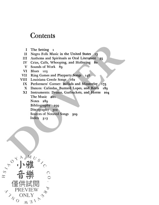 Negro Folk Music U.S.A. 民謠 | 小雅音樂 Hsiaoya Music