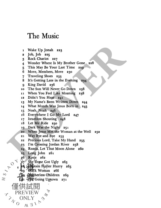 Negro Folk Music U.S.A. 民謠 | 小雅音樂 Hsiaoya Music