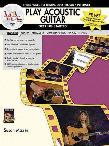Play Acoustic Guitar: Getting Started Three Ways to Learn: DVD * Book * Internet 吉他 | 小雅音樂 Hsiaoya Music