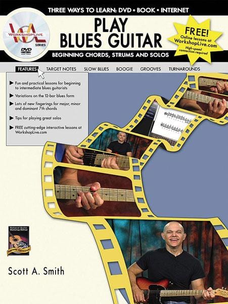 Play Blues Guitar: Beginning Chords, Strums, and Solos Three Ways to Learn: DVD * Book * Internet 藍調吉他 獨奏 | 小雅音樂 Hsiaoya Music