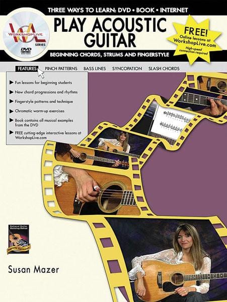 Play Acoustic Guitar: Beginning Chords, Strums, and Fingerstyle Three Ways to Learn: DVD * Book * Internet 吉他 | 小雅音樂 Hsiaoya Music