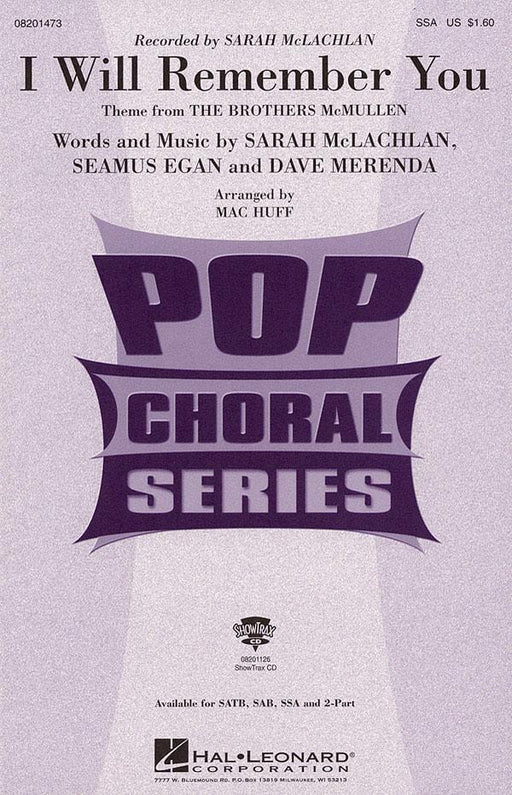 I Will Remember You SSA | 小雅音樂 Hsiaoya Music