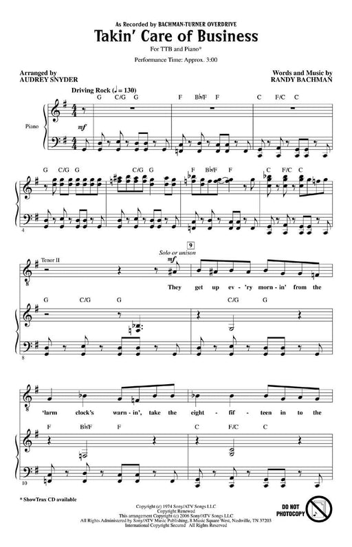 Takin' Care of Business | 小雅音樂 Hsiaoya Music