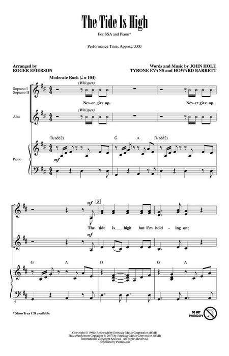 The Tide Is High | 小雅音樂 Hsiaoya Music