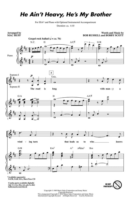 He Ain't Heavy, He's My Brother | 小雅音樂 Hsiaoya Music