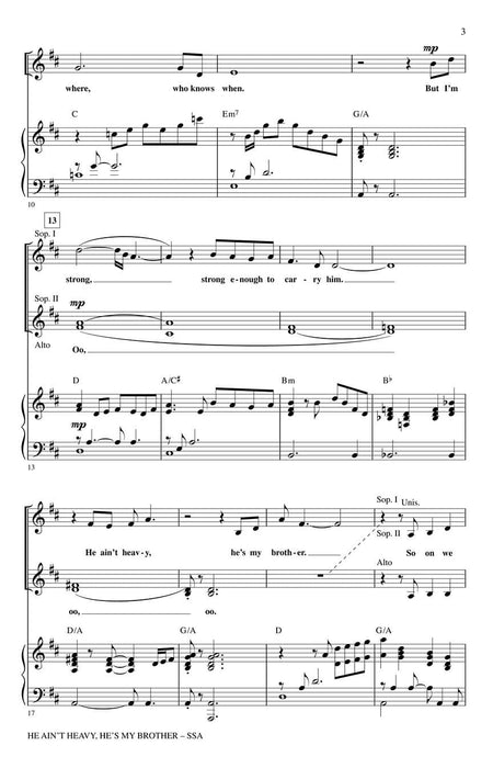 He Ain't Heavy, He's My Brother | 小雅音樂 Hsiaoya Music