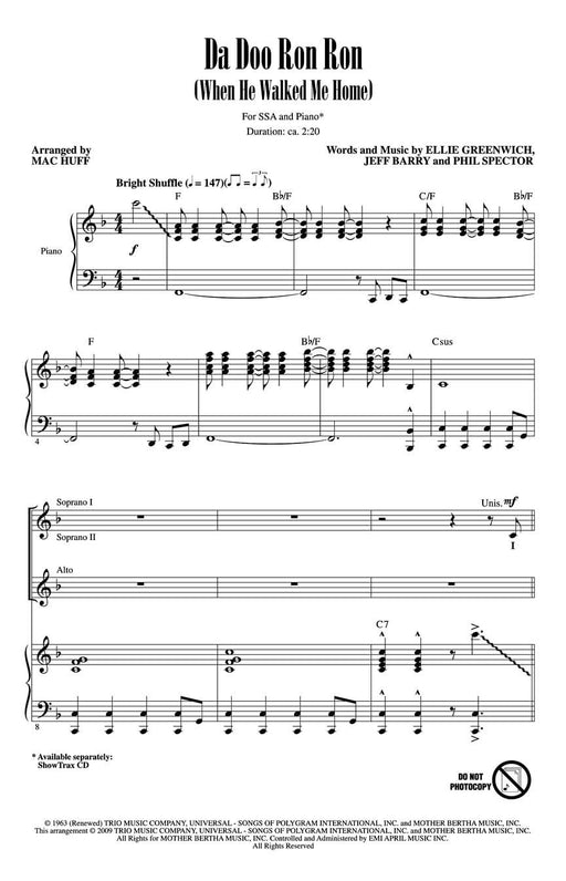 Da Doo Ron Ron (When He Walked Me Home) | 小雅音樂 Hsiaoya Music