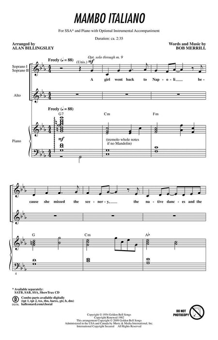 Mambo Italiano SSA 曼波 | 小雅音樂 Hsiaoya Music