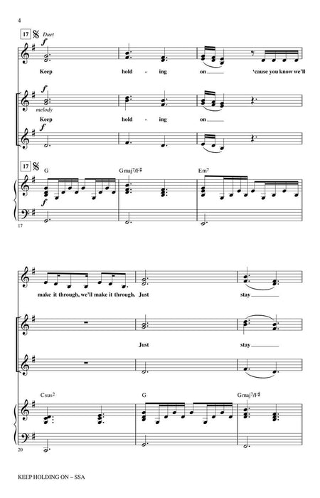 Keep Holding On from Glee | 小雅音樂 Hsiaoya Music