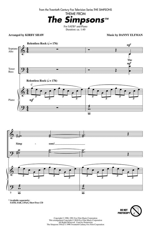 The Simpsons (Theme) 主題 | 小雅音樂 Hsiaoya Music