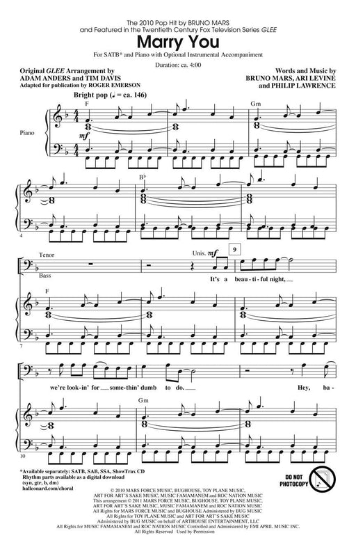 Marry You (featured in Glee) | 小雅音樂 Hsiaoya Music