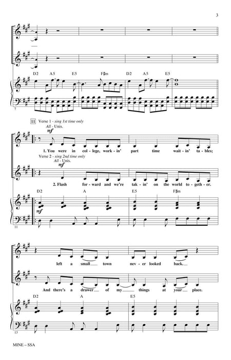 Mine SSA | 小雅音樂 Hsiaoya Music